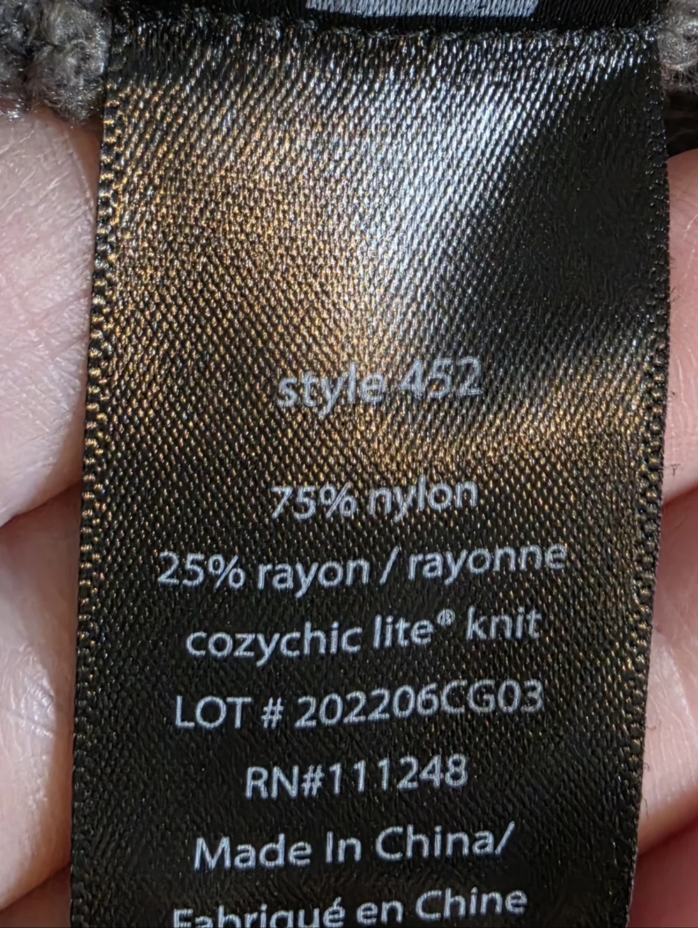 Barefoot Dreams CozyChic Lite Circle Cardigan M Carbon Grey Open Front Minimalis - Picture 8 of 9